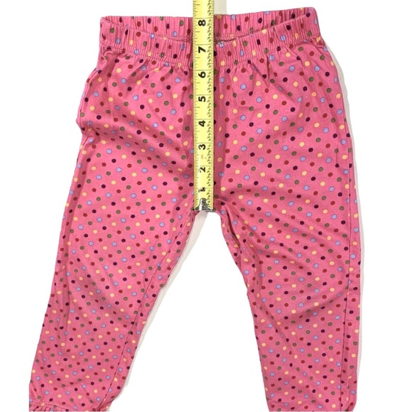 Hanna Andersson size 100 (4) Girls Pink Multicolor Polka Dot Pants Ruffle Hem - Picture 6 of 7
